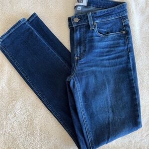 PAIGE Women's Dark Blue Skinny Jeans